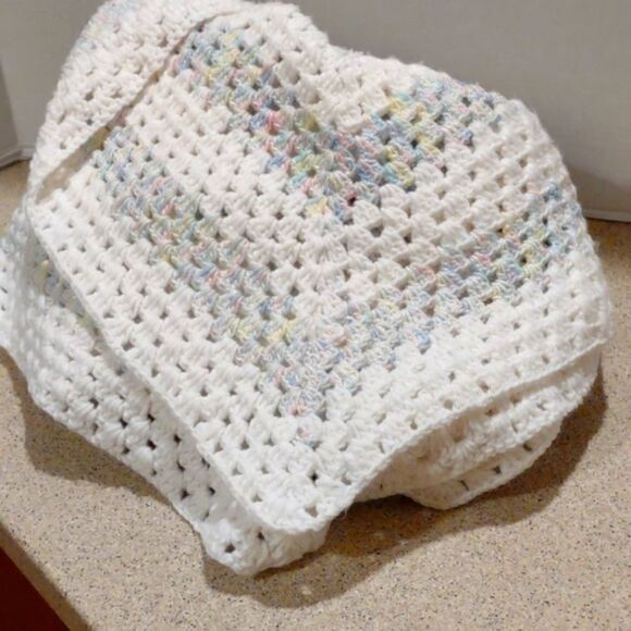 40" Hand Crochet Blanket - Picture 2 of 4
